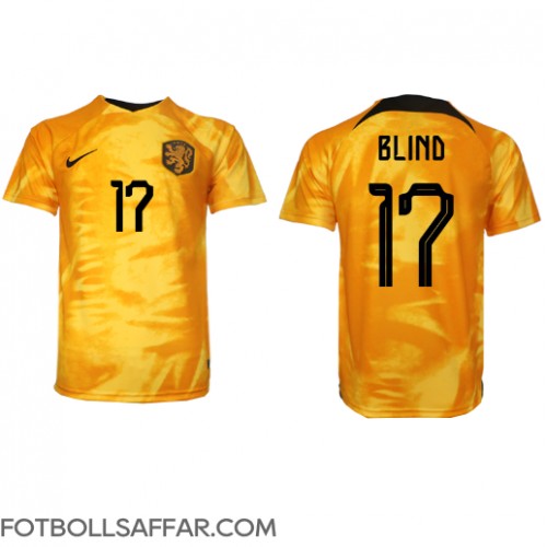 Nederländerna Daley Blind #17 Hemmatröja VM 2022 Kortärmad